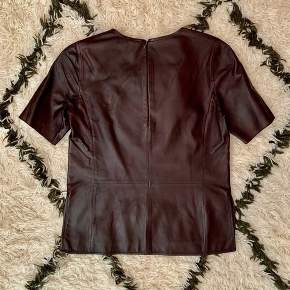 Vince - Leather Brown Shirt - Picture 2 of 5